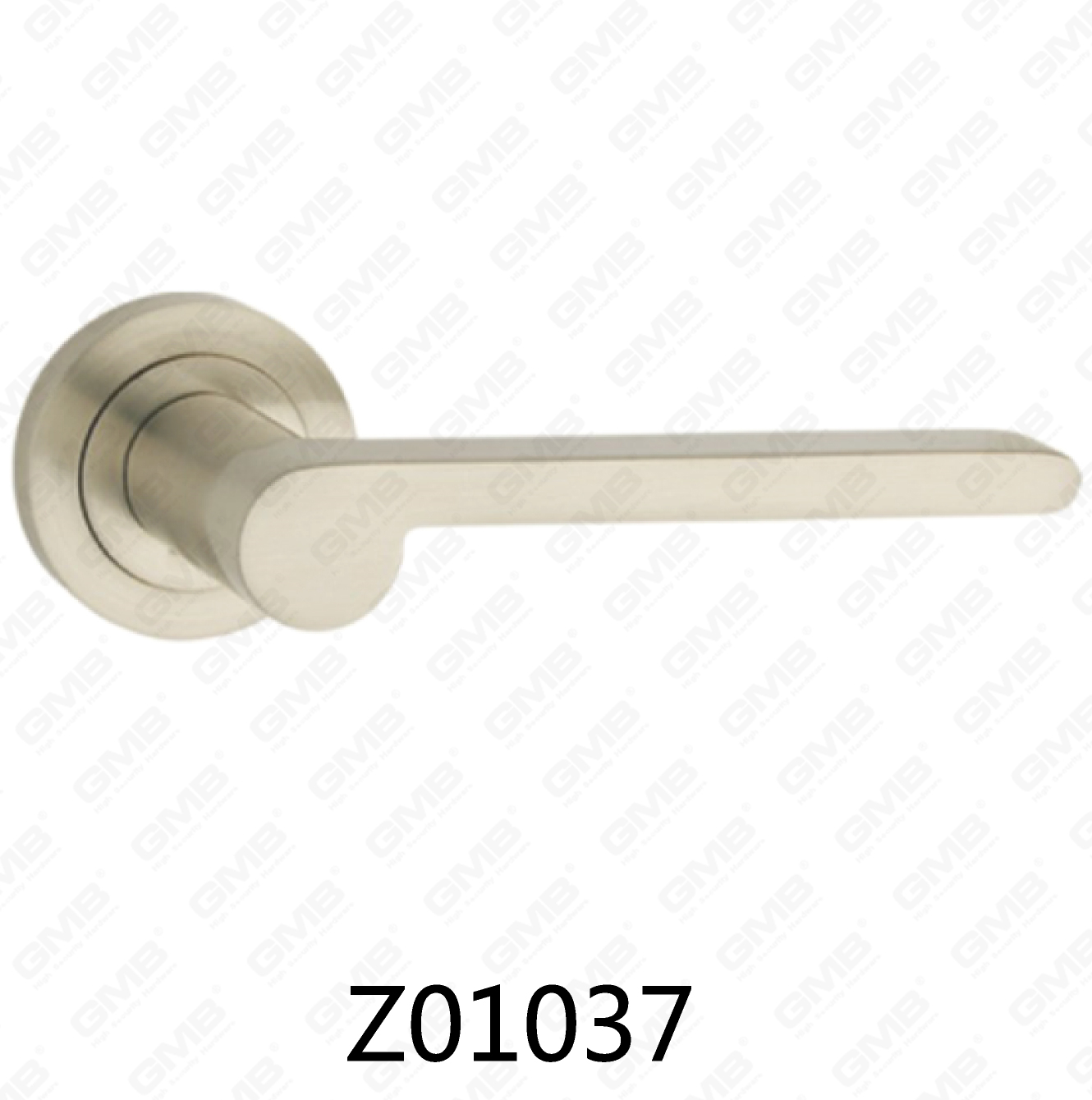 Asa de puerta de roseta de aluminio de aleación de zinc Zamak con roseta redonda (Z01037)