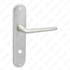 Tirador de puerta de aluminio oxigenado en la placa de la placa de la manija de la puerta (9012B)