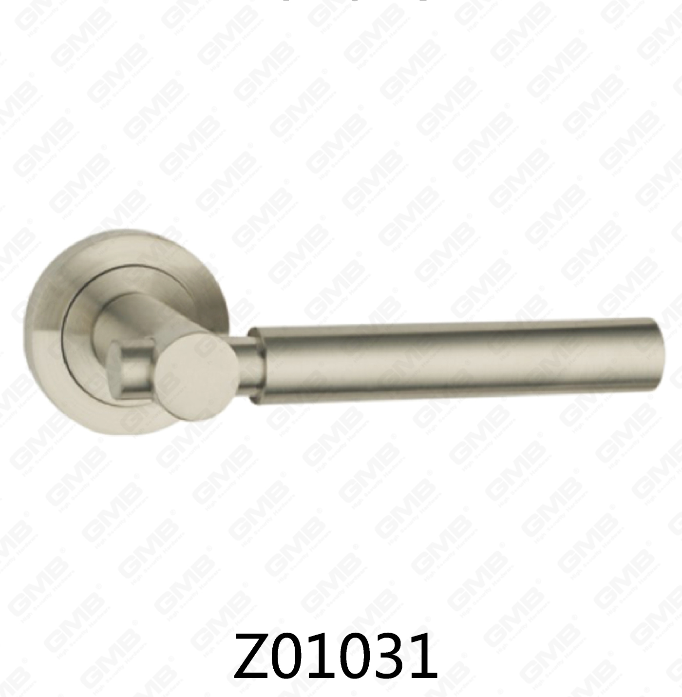 Asa de puerta de roseta de aluminio de aleación de zinc Zamak con roseta redonda (Z01031)