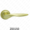 Manija de puerta de roseta de aluminio de aleación de zinc Zamak con roseta redonda (Z02150)