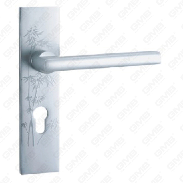 Tirador de puerta de aluminio oxigenado en la placa de la placa de la manija de la puerta (G401-G25-F)