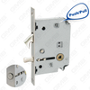 Botón de empuje y tracción Cerradura de puerta de embutir de alta seguridad Cerradura de pestillo de Zamak Cuerpo de acero Material de la parte delantera con botón de resorte (4120U)