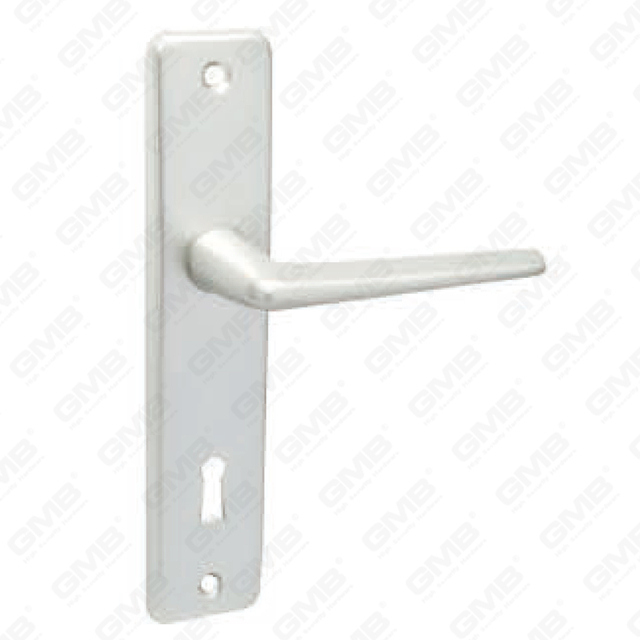 Tirador de puerta de aluminio oxigenado en placa Tirador de puerta de placa (9016)