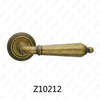 Manija de puerta de roseta de aluminio de aleación de zinc Zamak con roseta redonda (Z10212)