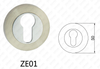 Roseta redonda de manija de puerta de aluminio de aleación de zinc Zamak (ZE01)