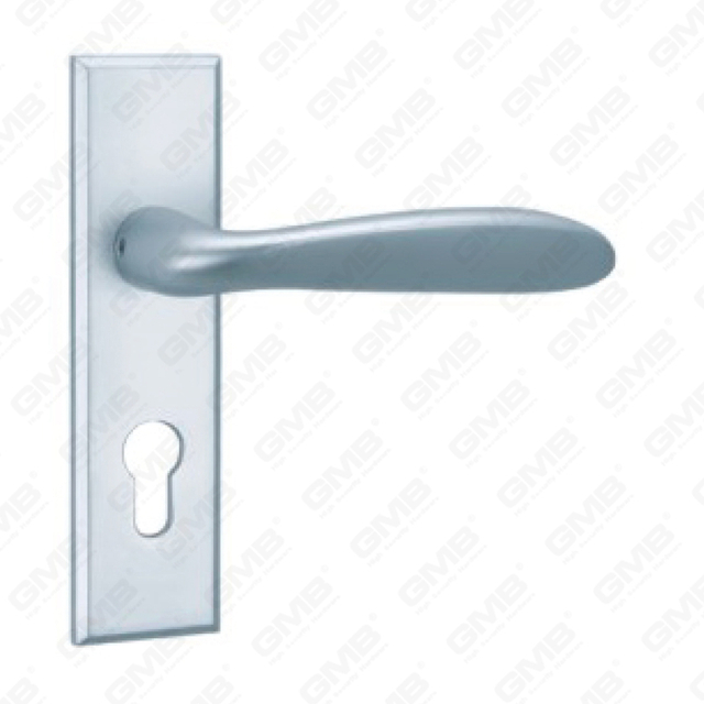 Manija de puerta de aluminio oxigenada en la manija de puerta de placa de placa (G393-G56)