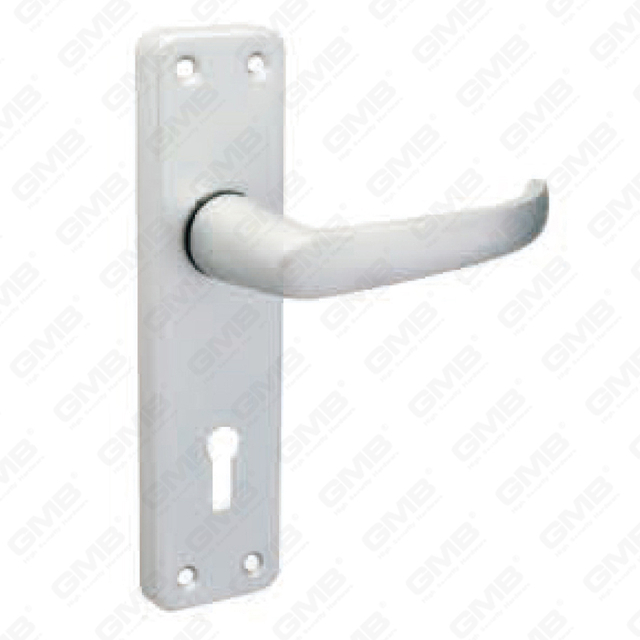 Tirador de puerta de aluminio oxigenado en placa Tirador de puerta de placa (31022)