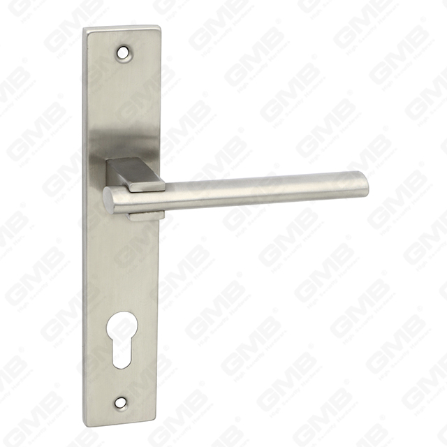 Manija de palanca de la palanca de la puerta de acero inoxidable de alta calidad #304 (61 137)