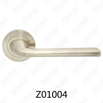 Rosetón de aluminio de aleación de zinc Zamak Manija de puerta con rosetón redondo (Z01004)