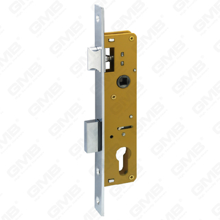 Cerradura de puerta de aluminio de alta seguridad Cuerpo de cerradura de orificio de cilindro de cerradura estrecha (720A 725A 730A 735A)
