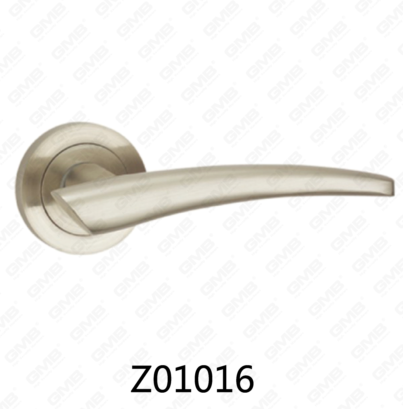 Asa de puerta de roseta de aluminio de aleación de zinc Zamak con roseta redonda (Z01016)