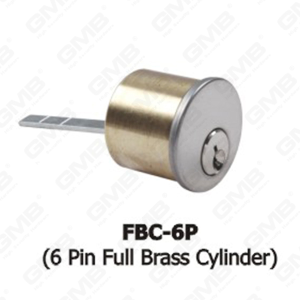 Cilindro de latón completo estándar ANSI ANSI ANSI estándar de 6 pin (FBC-6P) 