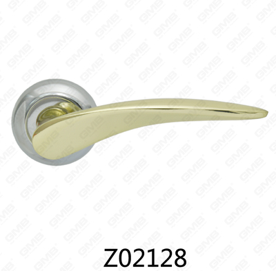 Asa de puerta de roseta de aluminio de aleación de zinc Zamak con roseta redonda (Z02128)