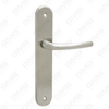 Manija de la puerta Tire de la puerta de madera Manija de la puerta de la puerta de la puerta en el plato para el bloque de mortaja por aleación de zinc o mango de placa de puerta de acero (215041)