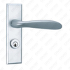 Tirador de puerta de aluminio oxigenado en la placa de la placa de la manija de la puerta (G365-G56)
