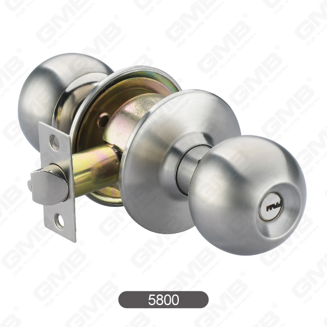 Lock de bola de seguridad Bola con llave de acero inoxidable Cilindro de la perilla cilíndrica Lock [5800]