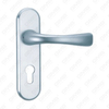 Tirador de puerta de aluminio oxigenado en la placa de la placa de la manija de la puerta (G392-G86)