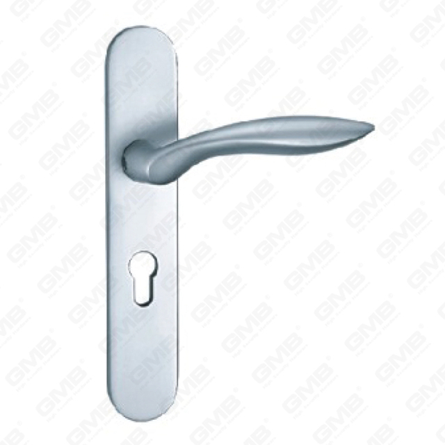 Tirador de puerta de aluminio oxigenado en la placa de la placa de la manija de la puerta (G432-G77)