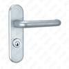 Manija de puerta de aluminio oxigenado en la manija de puerta de placa de placa (G362-G10)