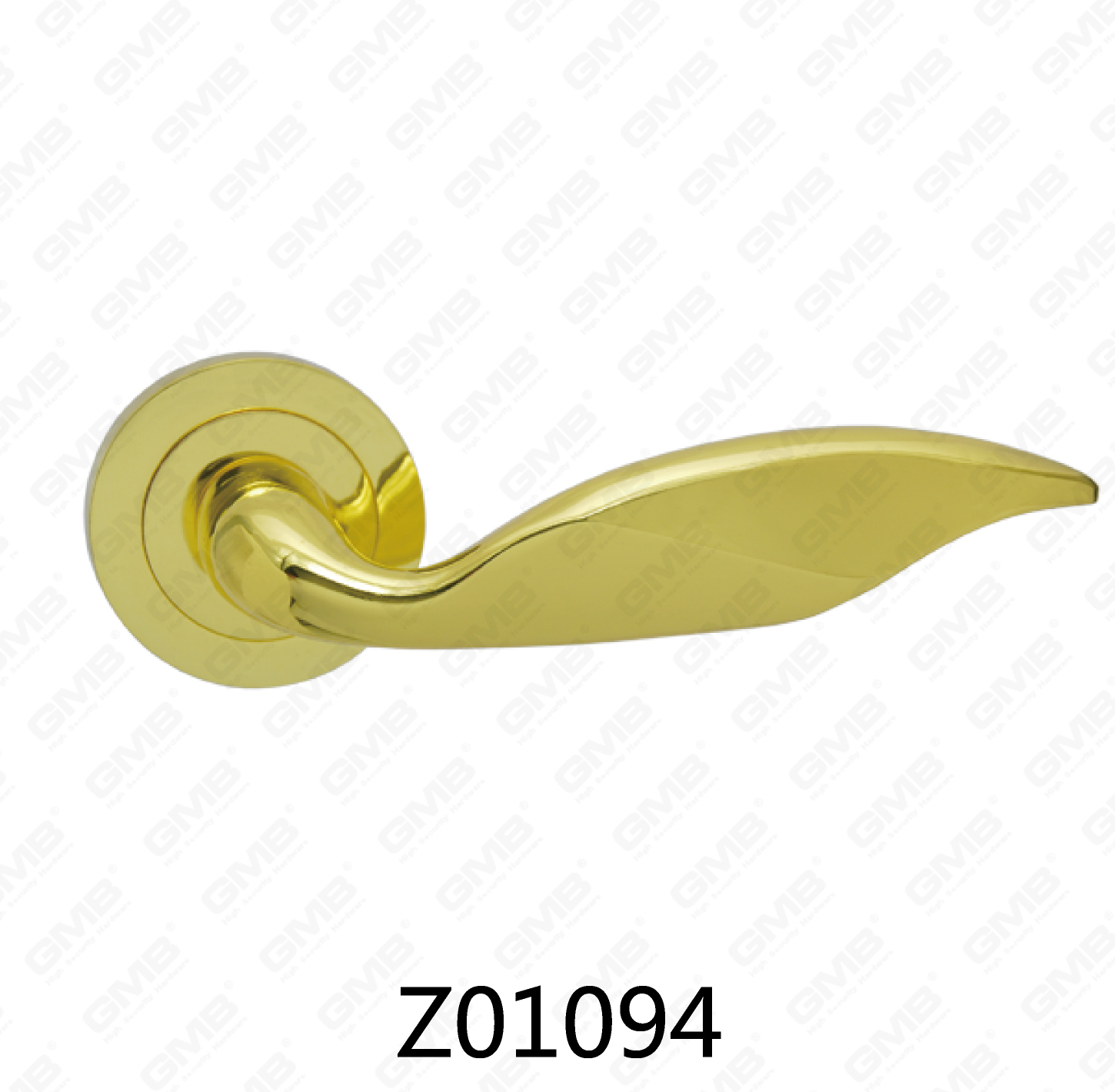 Asa de puerta de roseta de aluminio de aleación de zinc Zamak con roseta redonda (Z01094)