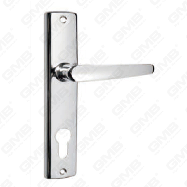 Manija de la puerta Pull Hardware de la puerta de madera Manija de la puerta de la puerta en el plato para el bloque de mortaja por aleación de zinc o mango de placa de puerta de acero (4230-1)