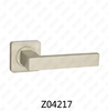 Manija de puerta de roseta de aluminio de aleación de zinc Zamak con roseta redonda (Z04217)