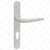 Tirador de puerta de aluminio oxigenado en la placa de la placa de la manija de la puerta (213D)