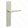Tirador de puerta de aluminio oxigenado en la placa de la placa de la manija de la puerta (9016L)