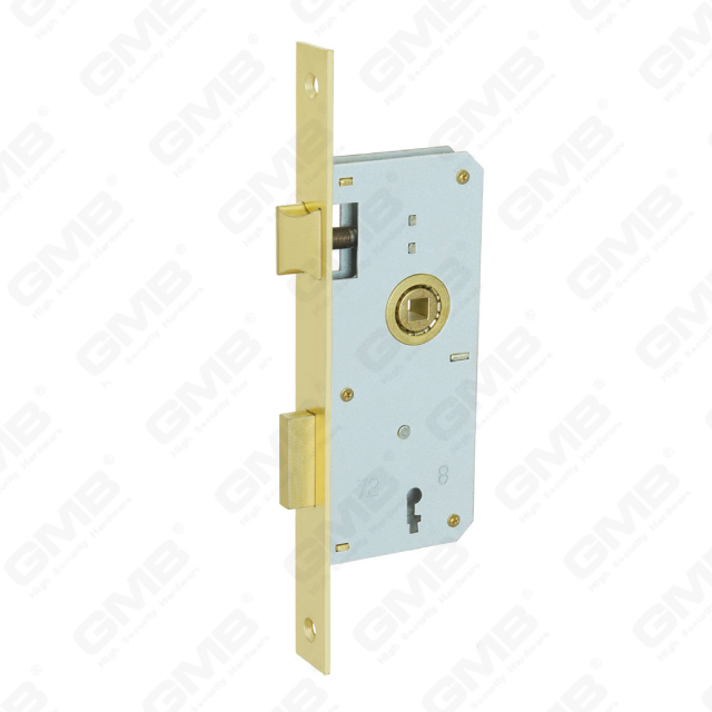 Cerradura de embutir de alta seguridad Pestillo de acero o Zamak Pestillo de latón o Zamak 2 llaves de zamak con 6 cuerpos de cerradura diferentes (9010BK)