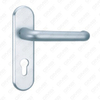 Tirador de puerta de aluminio oxigenado en la placa de la placa de la manija de la puerta (G392-G10)