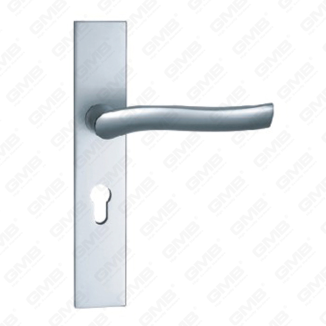 Manija de puerta de aluminio oxigenado en la manija de puerta de placa de placa (G431-G72)