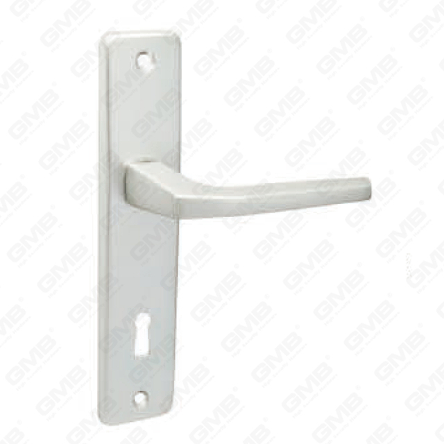 Tirador de puerta de aluminio oxigenado en la placa de la placa de la manija de la puerta (9015F)