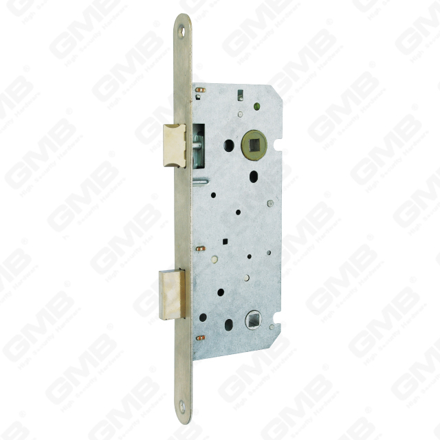 Cerradura de puerta de embutir de alta seguridad Cerradura de Zamak de acero Pestillo de Zamak Cuerpo de cerradura de guardabarros de acero (WC116.50S 55S 60S)