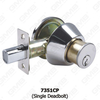 ANSI Grado 3 Estándar sin cerrojo estándar de color muerto un lado Deadbolt (7351cp) 