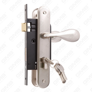 Juego de cerradura de puerta de alta seguridad con orificio de cilindro de cerrojo Juego de cerradura Manija de cerradura de caja de cerradura (Serie 1549)