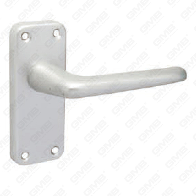 Tirador de puerta de aluminio oxigenado en placa Tirador de puerta de placa (39914)