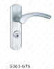 Tirador de puerta de aluminio oxigenado en la placa de la placa de la manija de la puerta (G363-G76)